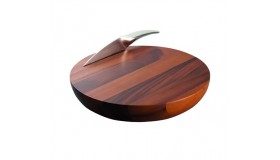 Nambe Harmony Cheese Board w/Knife