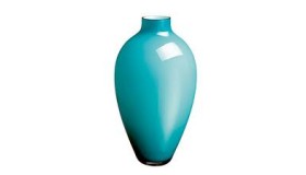 Tiko Vase 13 3/4": Caribbean Sea