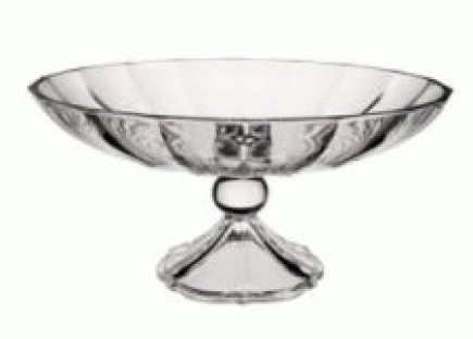 My Garden Footed Bowl : Clear 12 1/2 in