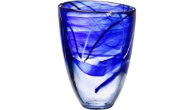 Kosta Boda Contrast Vase, Blue 