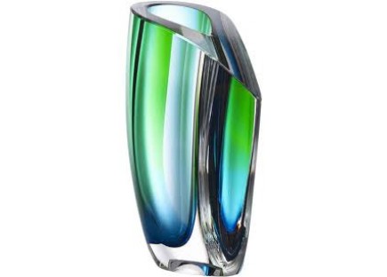 Kosta Boda Mirage Vase, Large Blue/Green
