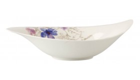 Mariefleur Grey Special Serve Salad Salad Bowl 17 3/4 x 12" 