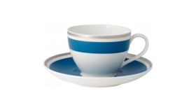 Petrol Blue Tea Cup & Saucer