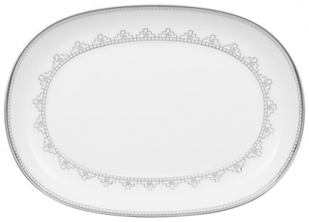 White Lace Pickle Dish