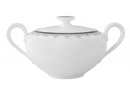 White Lace Covered Sugar 11 3/4 oz